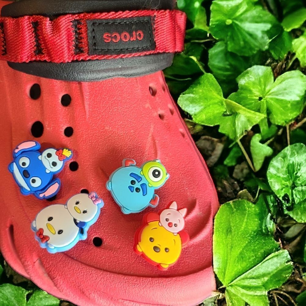 Shoe Charms for Crocs Stitch Mike Sully Donald Daisy Duck Pooh Piglet 4pc Set